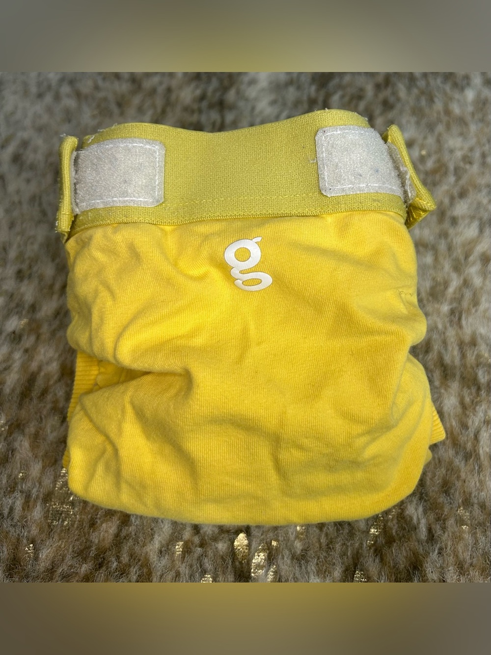 5 for $25🔥GDiapers Yellow Reusable Cloth Diaper Medium (13-28lbs)